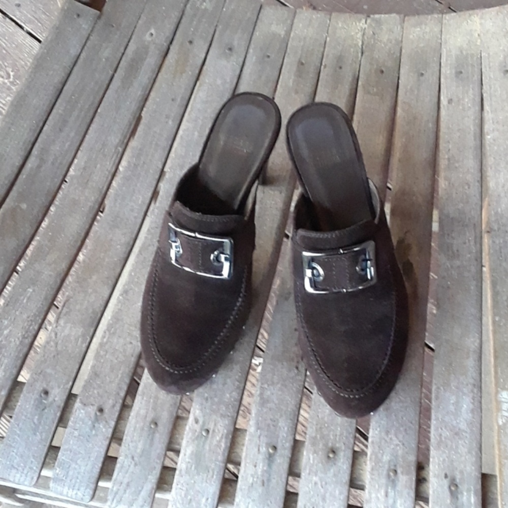 Stuart Weitzman Brown Clogs/Mules - image 1